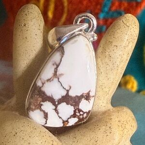 Rare Wild Horse Pendant also called Crazy Horse
Set in .925 Sterling Silver